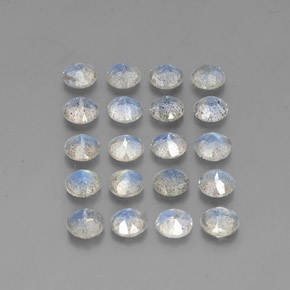 캐럿 천연 멀티컬러 라브라도라이트 보석, 투명한, 4.71 mm, 투명/반투명