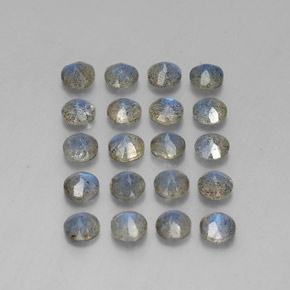 캐럿 천연 멀티컬러 라브라도라이트 보석, 투명한, 4.60 mm, 투명/반투명
