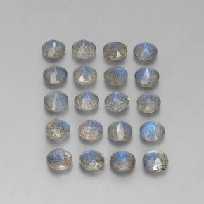 캐럿 천연 멀티컬러 라브라도라이트 보석, 투명한, 4.72 mm, 투명/반투명
