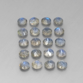 캐럿 천연 멀티컬러 라브라도라이트 보석, 투명한, 4.64 mm, 투명/반투명