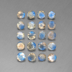 캐럿 천연 다색 조회 장석 보석, 투명한, 투명/반투명