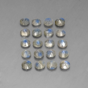 캐럿 천연 멀티컬러 라브라도라이트 보석, 투명한, 4.68 mm, 투명/반투명