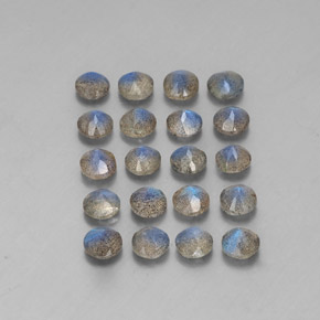 캐럿 천연 멀티컬러 라브라도라이트 보석, 투명한, 4.77 mm, 투명/반투명