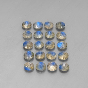 캐럿 천연 멀티컬러 라브라도라이트 보석, 투명한, 4.64 mm, 투명/반투명