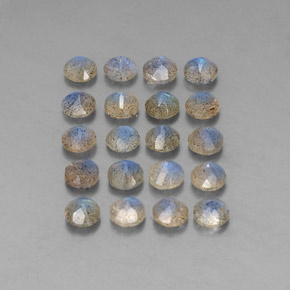 캐럿 천연 멀티컬러 라브라도라이트 보석, 투명한, 4.71 mm, 투명/반투명