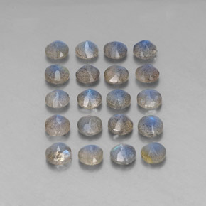 캐럿 천연 멀티컬러 라브라도라이트 보석, 투명한, 4.76 mm, 투명/반투명