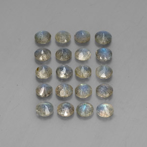 캐럿 천연 멀티컬러 라브라도라이트 보석, 투명한, 4.60 mm, 투명/반투명