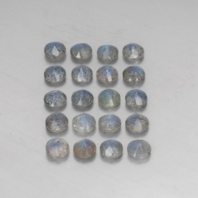 캐럿 천연 멀티컬러 라브라도라이트 보석, 투명한, 4.72 mm, 투명/반투명