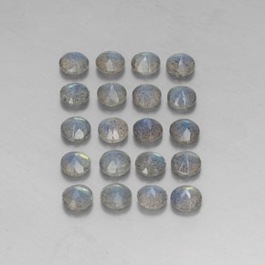 캐럿 천연 멀티컬러 라브라도라이트 보석, 투명한, 4.75 mm, 투명/반투명