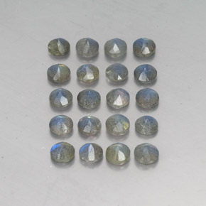 캐럿 천연 멀티컬러 라브라도라이트 보석, 투명한, 4.70 mm, 투명/반투명