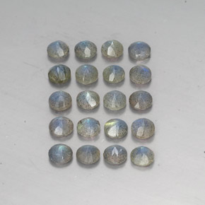 캐럿 천연 멀티컬러 라브라도라이트 보석, 투명한, 4.72 mm, 투명/반투명