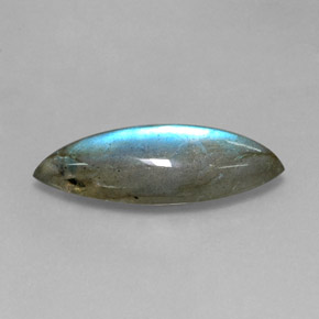 9.18캐럿 천연 멀티컬러 라브라도라이트, 마퀴즈, 25.6×9.6 mm, 투명한