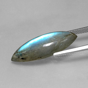 9.18캐럿 천연 멀티컬러 라브라도라이트, 마퀴즈, 25.6×9.6 mm, 투명한