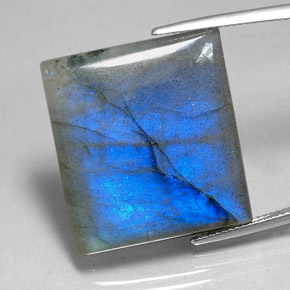 36.48캐럿 천연 다색 조회 장석, 바게트, 투명한