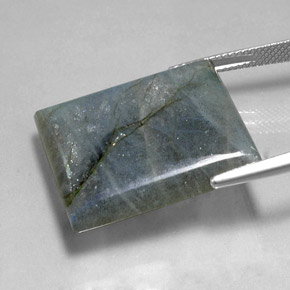 36.48캐럿 천연 다색 조회 장석, 바게트, 투명한