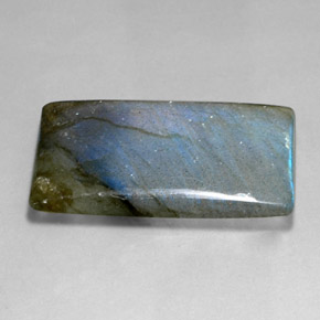 35.90캐럿 천연 멀티컬러 라브라도라이트, 바게트, 34.9×19.7 mm, 투명한