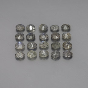캐럿 천연 멀티컬러 라브라도라이트 보석, 투명한, 4.69 mm, 투명/반투명