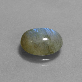 2.62캐럿 천연 멀티컬러 라브라도라이트, 타원형 컷, 10.4×8.2 mm, 투명한