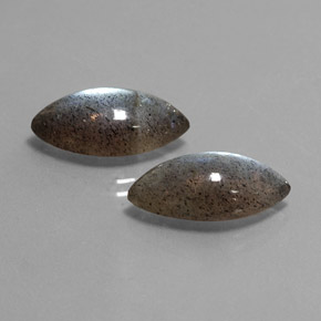 캐럿 천연 멀티컬러 라브라도라이트 보석, 투명한, 17.8×9.2 mm, 투명/반투명