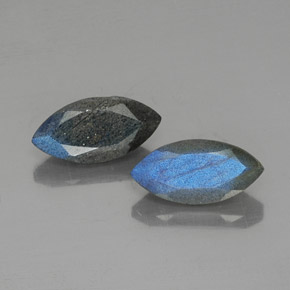 캐럿 천연 멀티컬러 라브라도라이트 보석, 투명한, 14×7 mm, 투명/반투명