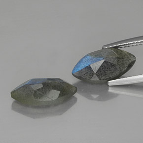 캐럿 천연 멀티컬러 라브라도라이트 보석, 투명한, 14×7 mm, 투명/반투명