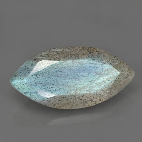 2.55캐럿 천연 멀티컬러 라브라도라이트, 마퀴즈, 14.2×7.1 mm, 투명한