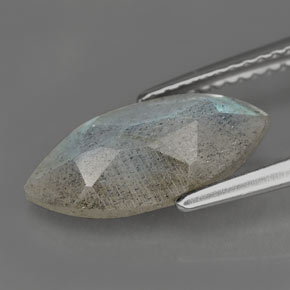 2.55캐럿 천연 멀티컬러 라브라도라이트, 마퀴즈, 14.2×7.1 mm, 투명한