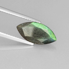 2.95캐럿 천연 그레이 블루 쉰 조회 장석, 투명한, 투명/반투명