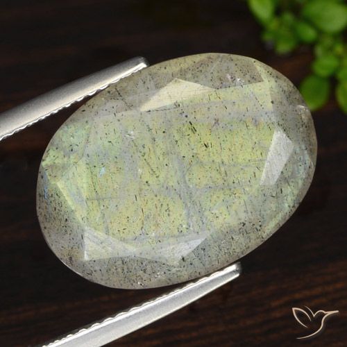 11.50ct 자연스러운 다색 조회 장석, 타원형, 투명한