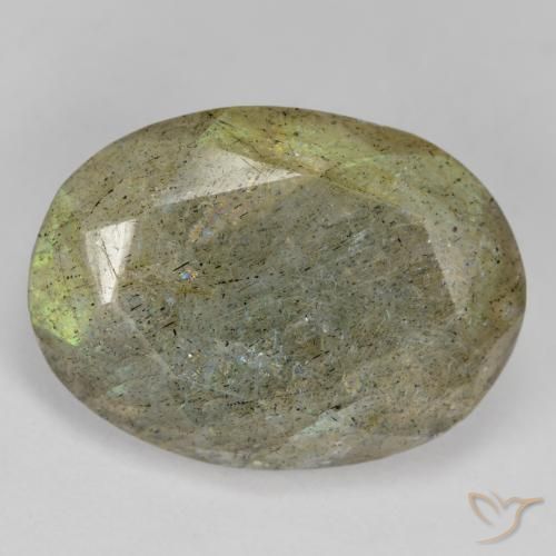 11.84ct 자연스러운 다색 조회 장석, 타원형, 투명한