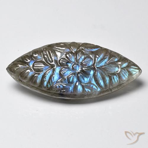 23.59캐럿 천연 다색 조회 장석, 보석, 투명한