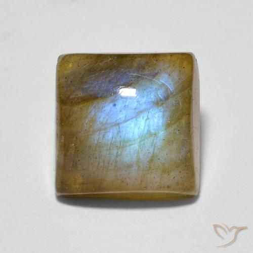 2.56ct 자연스러운 다색 조회 장석, 정사각형, 투명한