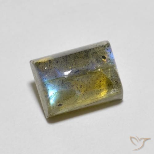 2.02ct 자연스러운 다색 조회 장석, 바게트, 투명한