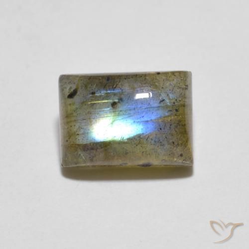 1.79ct 자연스러운 다색 조회 장석, 바게트, 투명한