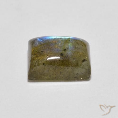 1.79캐럿 천연 다색 조회 장석, 바게트, 투명한