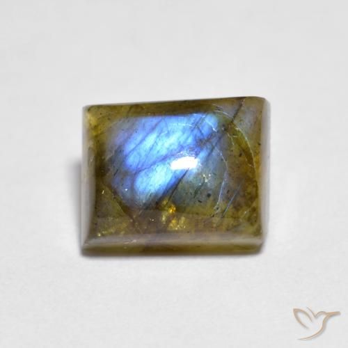 1.96ct 자연스러운 다색 조회 장석, 바게트, 투명한