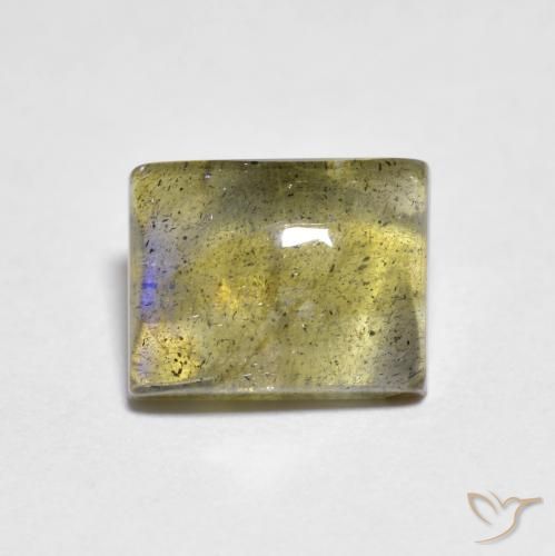 2.18ct 자연스러운 다색 조회 장석, 바게트, 투명한