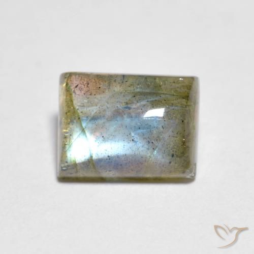 1.95ct 자연스러운 다색 조회 장석, 바게트, 투명한
