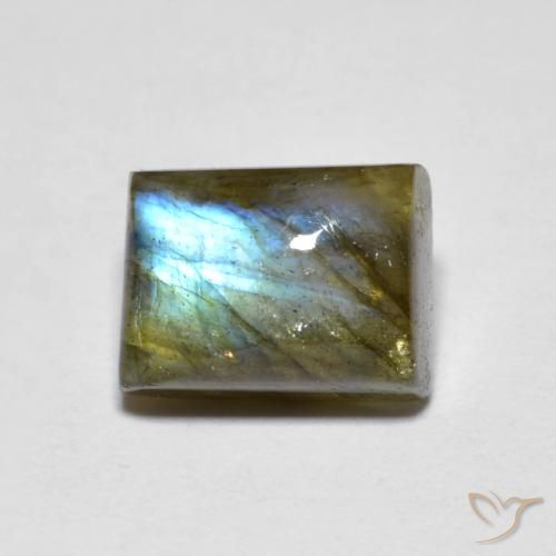 2.64ct 자연스러운 다색 조회 장석, 바게트, 투명한