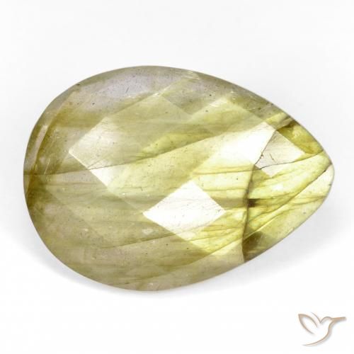 10.67ct 자연스러운 다색 조회 장석, 배 모양, 투명한