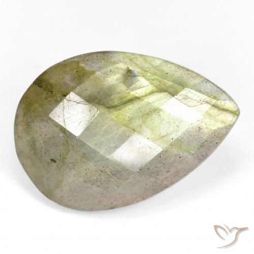 11.84ct 자연스러운 다색 조회 장석, 배 모양, 투명한