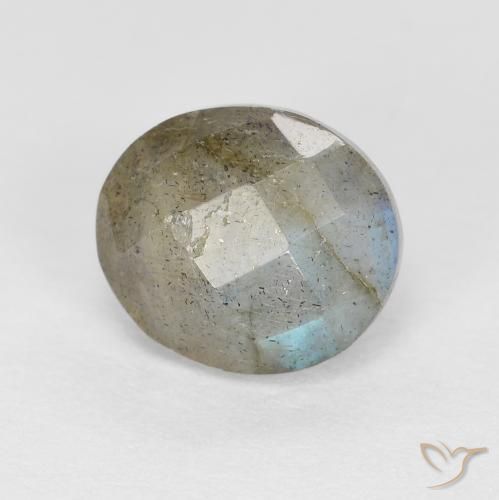 1.33ct 자연스러운 다색 조회 장석, 타원형, 투명한