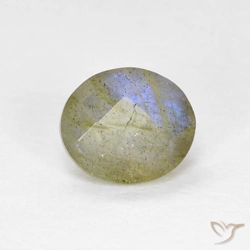 1.19ct 자연스러운 다색 조회 장석, 타원형, 투명한
