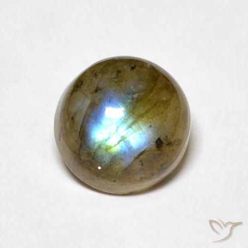 1.12ct 자연스러운 다색 조회 장석, 둥근, 투명한