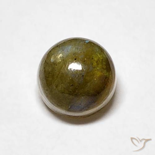 0.80ct 자연스러운 다색 조회 장석, 둥근, 투명한