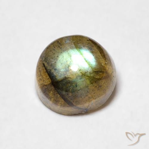 0.76ct 자연스러운 다색 조회 장석, 둥근, 투명한