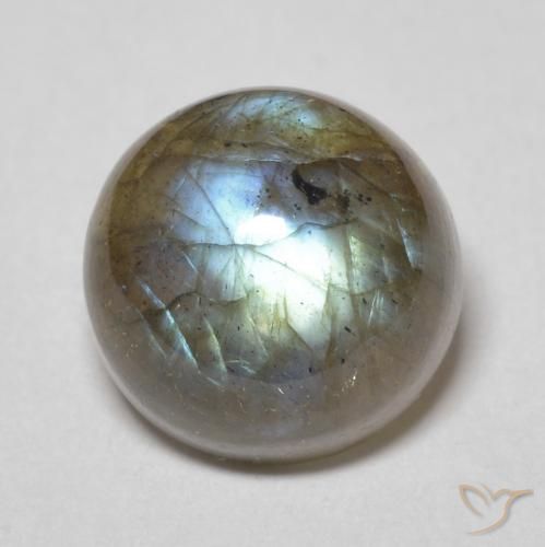 3.72ct 자연스러운 다색 조회 장석, 둥근, 투명한