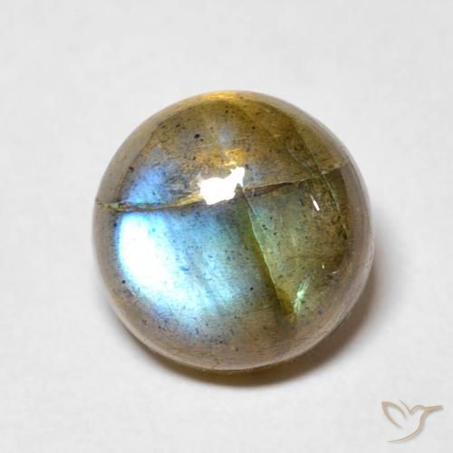 3.48ct 자연스러운 다색 조회 장석, 둥근, 투명한