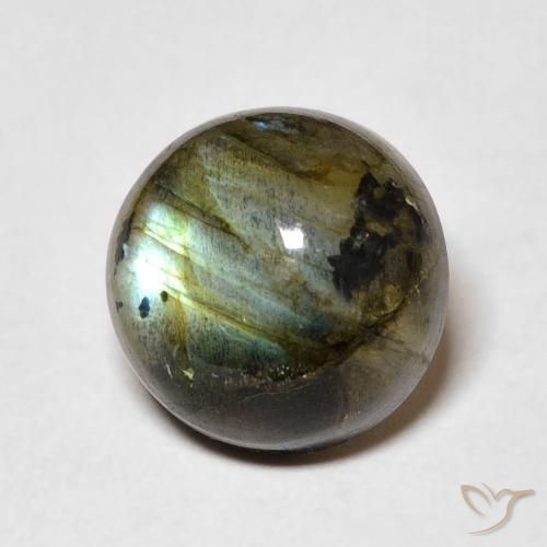 4.64ct 자연스러운 다색 조회 장석, 둥근, 투명한
