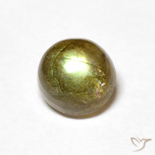 0.57ct 자연스러운 다색 조회 장석, 둥근, 투명한